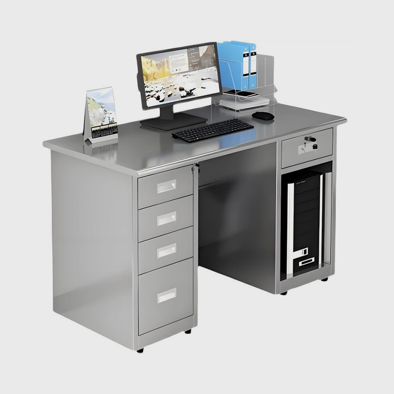 Birou pentru computer din oțel inoxidabil fără praf