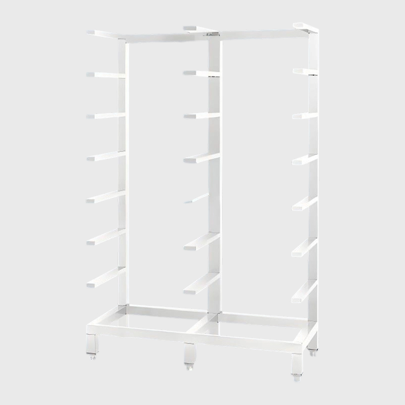 Suport de depozitare pentru coșuri medicale din oțel inoxidabil